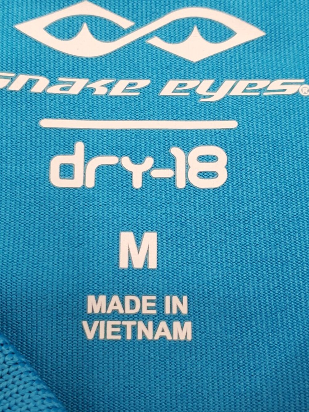 Snake Eyes Dry-18 Performance Golf Polo Medium Turquoise Shirt - Picture 5 of 8